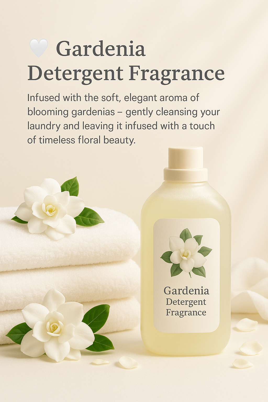 Gardenia Detergent Fragrance | Luxurious, Stable Floral Freshness For ...