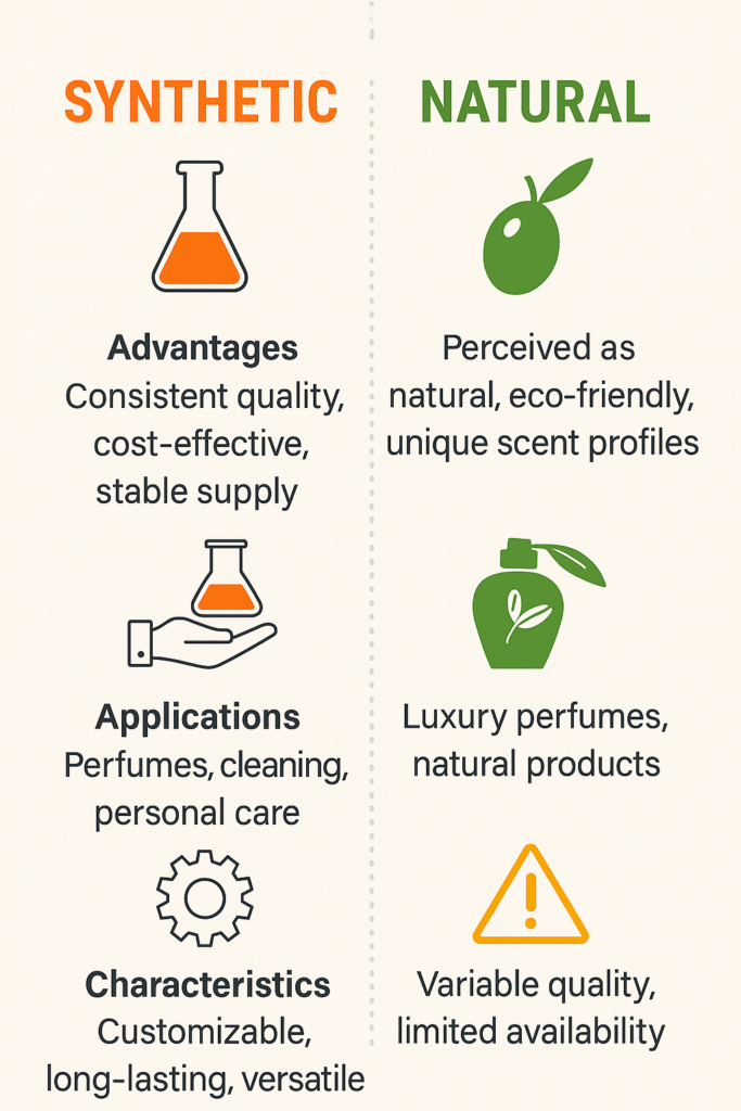 Olive Fragrance Comparison Chart