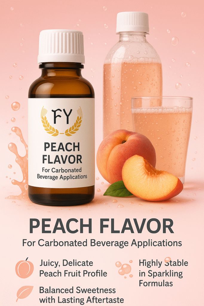 Peach Flavor Carbonate Beverages