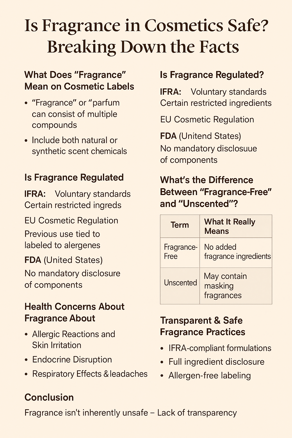 Is Fragrance in Cosmetics Safe Facts, Science & Regulations