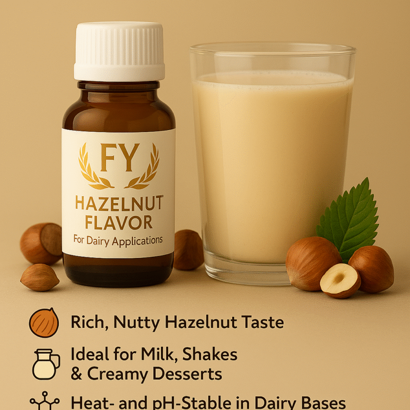 Hazelnut Dairy Flavor – Creamy, Nutty Sophistication Tailored for Modern Dairy Innovations