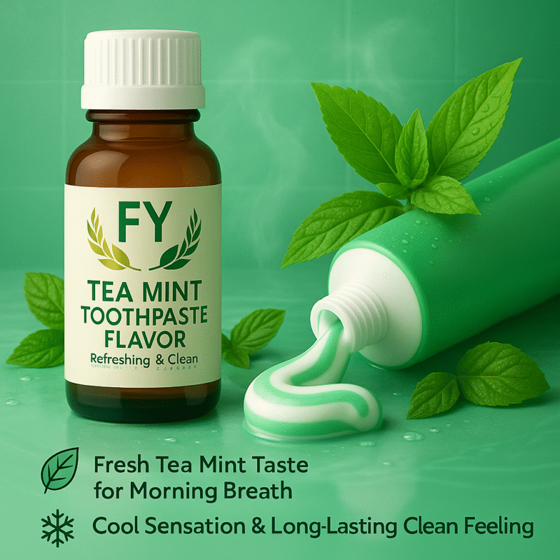 Tea Mint Toothpaste Flavor – A Refreshing, Clean, and Invigorating Blend of Natural Freshness
