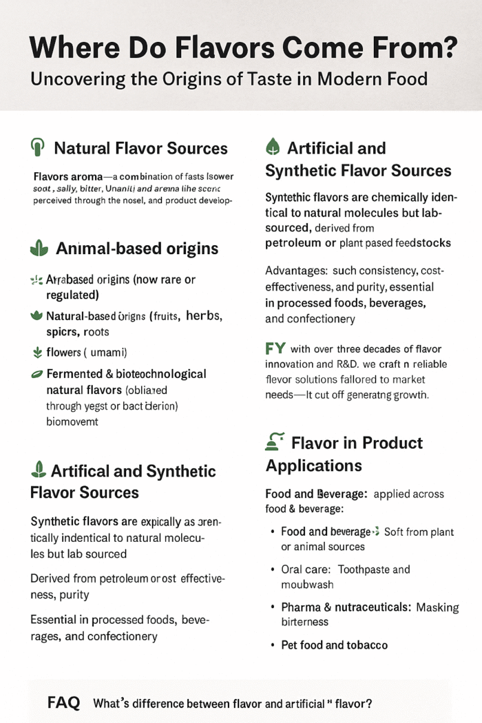 Where Do Flavors Come From? Explore Natural & Synthetic Taste With FY