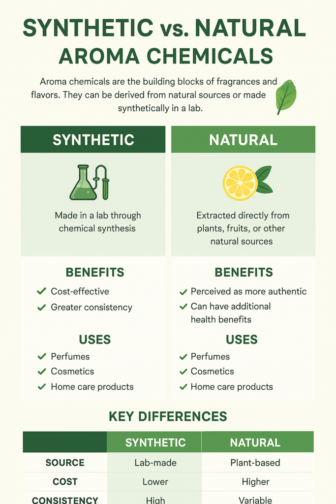 Synthetic vs. Natural Aroma Chemicals